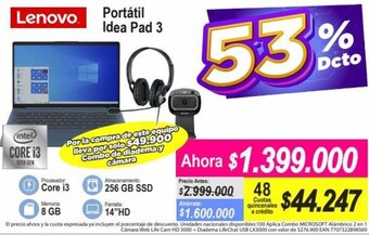 Alkomprar Lenovo Portátil Ideal Pad 3 oferta