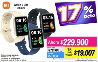 Alkomprar Mi Watch 2 Lite 39mm oferta