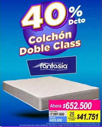 Alkomprar Colchón Doble Class Fantasia oferta