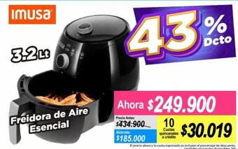 Alkomprar Imusa Freidora de Aire Esencial 3,2l oferta