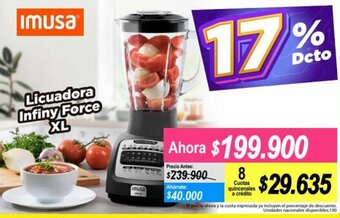 Alkomprar Imusa Licuadora Infiny Force XL oferta