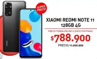 Claro Xiaomi Redmi ote11 128GB 4G oferta