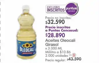 Metro Aceite oleocali x 3000ml oferta