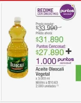 Jumbo Aceite oleocali vegetal x 3000ml oferta