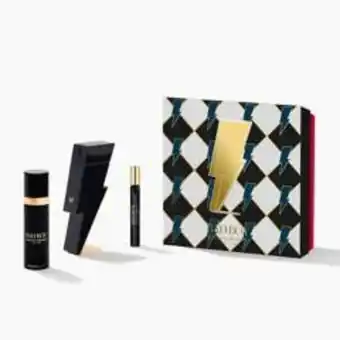 Falabella Set de perfume hombre carolina herrera body lotion 100 ml + megaspritzer 10 ml oferta