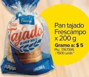 Super Inter Pan Tajado Frescampo 200g oferta