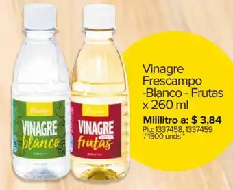 Super Inter Vinagre Frescampo Blanco-Frutas 260ml oferta