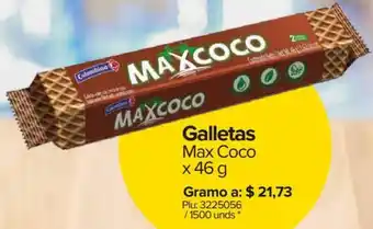 Super Inter Galletas Max Coco 46g oferta