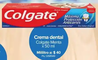 Super Inter Crema Dental Colgate Menta 50ml oferta