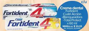 Super Inter Crema Dental Fortident Cuatri Acción 60ml oferta