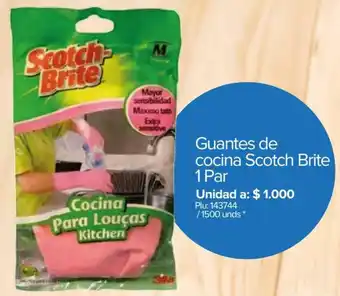 Super Inter Guantes de Cocina Scotch Brite 1Par oferta