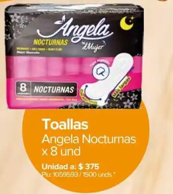 Super Inter Toallas Angela Nocturnas 8 Unid oferta