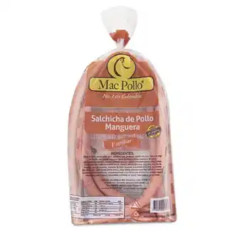 Makro Salchicha mac pollo manguera 500gen3u oferta