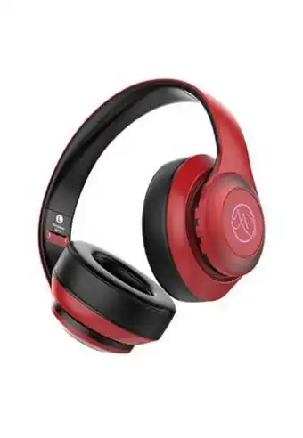 Audifonos bluetooth estereo cancelacion ruido over ear bh10 rojo negro
