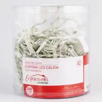 Home Sentry Luces cortina x200 exp christmas led calida c/func c/conect ledkc200l oferta