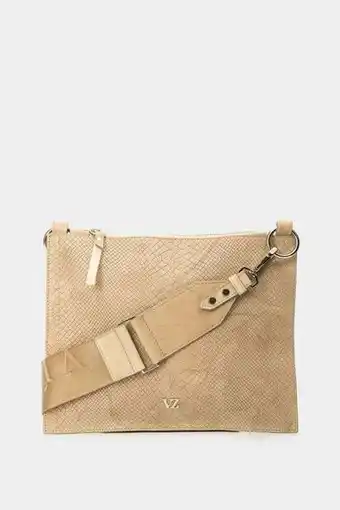 Vélez Manos libres camper de cuero para mujer ajustable beige oferta