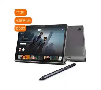 Panamericana Tableta lenovo yoga tab de 11", ram de 4 gb, 128 gb, gris oferta