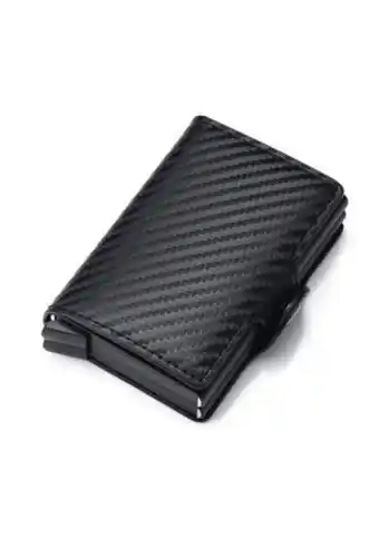 Dafiti Billetera tarjetero ubmd aluminio bloqueo rfid hombres 9768 fibra carbono negro oferta