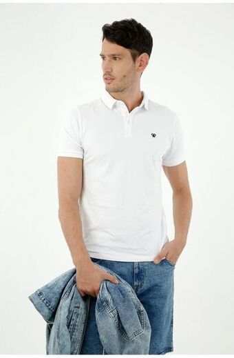 Tennis Polo blanca para hombre oferta