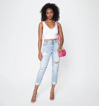 Studio F Blusa crop tejida oferta