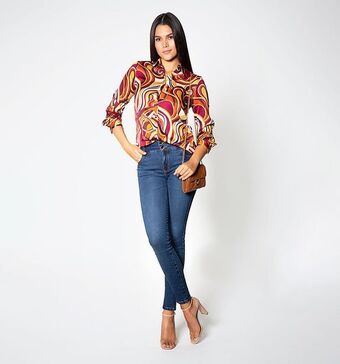 Studio F Blusa camisera manga 3/4 oferta