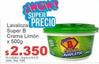 Belalcazar Super B Lavaloza crema Limon x 500g oferta