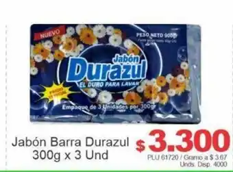 Belalcazar Durazul Jabon Barra 300g x 3 und oferta