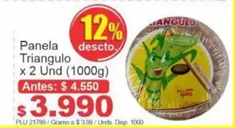 Belalcazar Triangulo Panela x 2 und (1000g) oferta