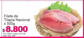 Belalcazar Filete de Tilapia Nacional x 500g oferta