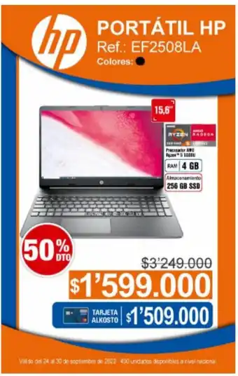Alkosto Hp - Portatil EF2508LA oferta