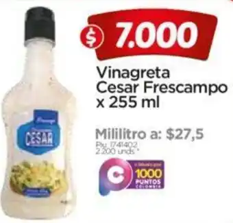 Surtimax Vinagreta Cesar Frescampo 255ml oferta