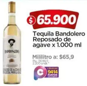 Surtimax Tequila Bandolero Reposado de Agave 1,000ml oferta
