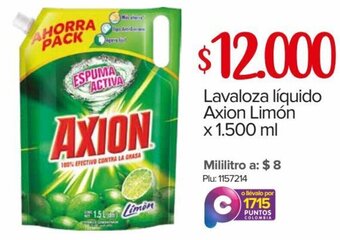 Super Inter Lavaloza Líquido Axion Limón x1500ml oferta