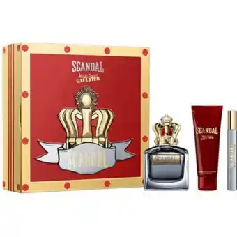 Linio Set de perfume hombre jean paul gaultier scandal for him 100 ml + shower gel 75 ml + megaspritzer 10 ml oferta