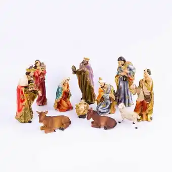 Panamericana Pesebre de 20 cm en polirresina de 11 figuras oferta