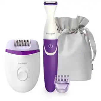 Linio Combo depiladora compacta recortador de bikini philips brp505 morado oferta