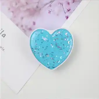 Éxito Soporte para celular de corazon color azul oferta