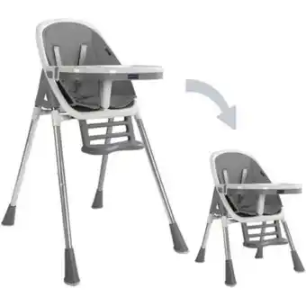 Linio Silla comedor bebe 2en1 happy baby nepal gris oferta