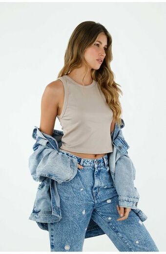 Tennis Camiseta color crudo para mujer oferta