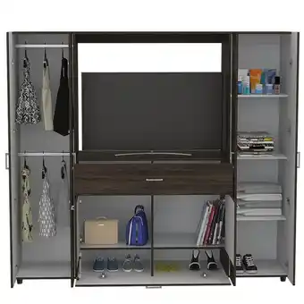 FUN Fábricas Unidas Closet manila z new 200 x 180 x 50 rta coñac + blanco oferta