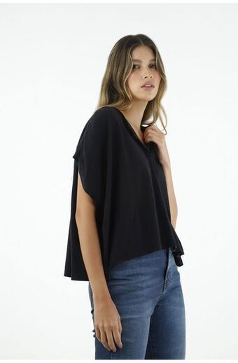 Tennis Camiseta negra para mujer oferta