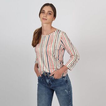 Fuera de Serie Camiseta cuello redondo manga larga oferta