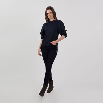 Fuera de Serie Camiseta cuello redondo manga tres cuartos oferta