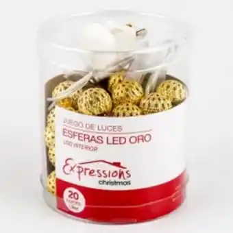 Home Sentry Luces x20 led exp christmas led-t-20l-f esferas oro oferta