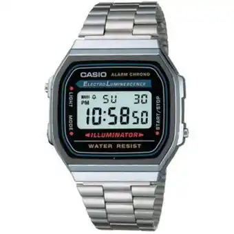 Linio Reloj casio a_168wa_1w plateado acero inoxidable oferta