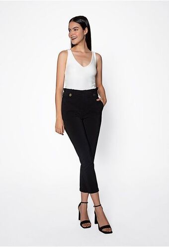 ELA Blusa de tiras basica en rib oferta