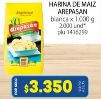 Colsubsidio Harina de Maiz Arepasan blanca x 1.000g oferta