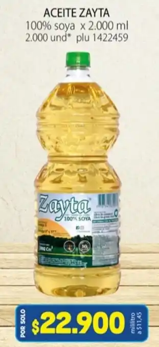 Colsubsidio Aceite Zayta 100% soya 2.000ml oferta