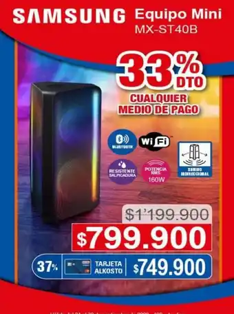 Ktronix Samsung Equipo Mini MX-ST40B oferta