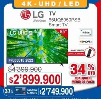 Ktronix LG 65UQ8050PSB Smart TV oferta